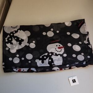Snowman Print Scarf